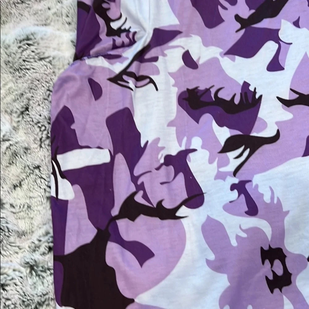 New 2XL Jumpsuit Sleeveless V Neck Razorback Purple - Picture 6 of 7